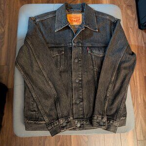 Levi's Denim Jacket Men’s Small Blow Away - Black Excellent Condition